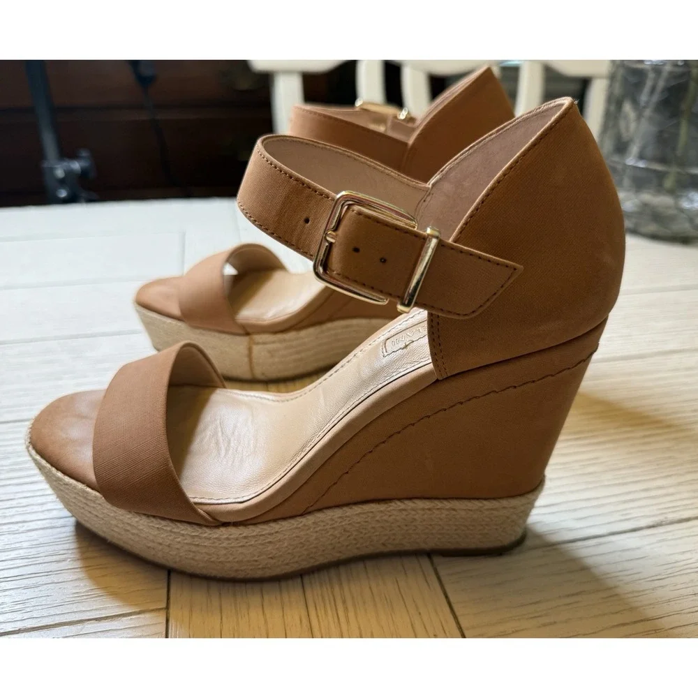 Antonio‎ Melani Women Tan Leather Strappy Espadrille 4
